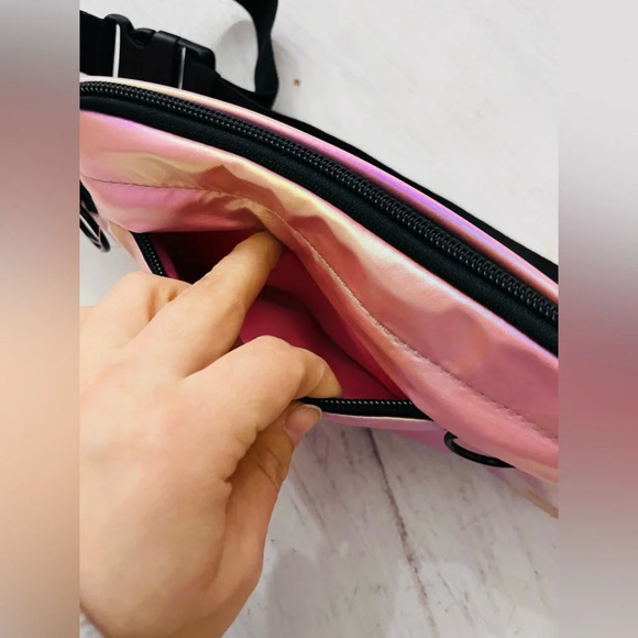 Free People Movement Reflective Sling in Pink NWOT $60 - Picture 5 of 11